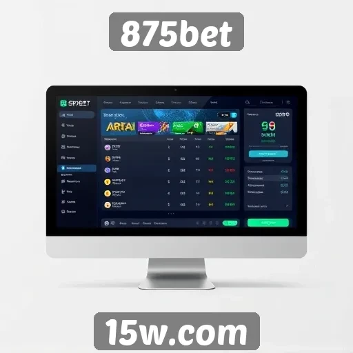Como funciona a interface do usuário na 875bet